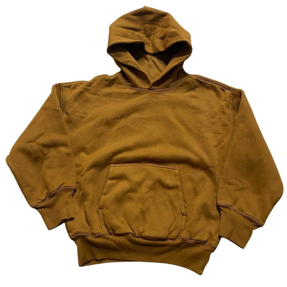 Kanye West YZY Gap Yeezy Double Layer Hoodie Brown Youth Small Kids Medium 8/9
